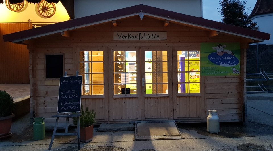 Verkaufshütte 24 Stunden offen